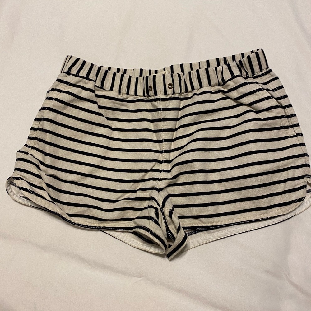 Jcrew factory striped linen short